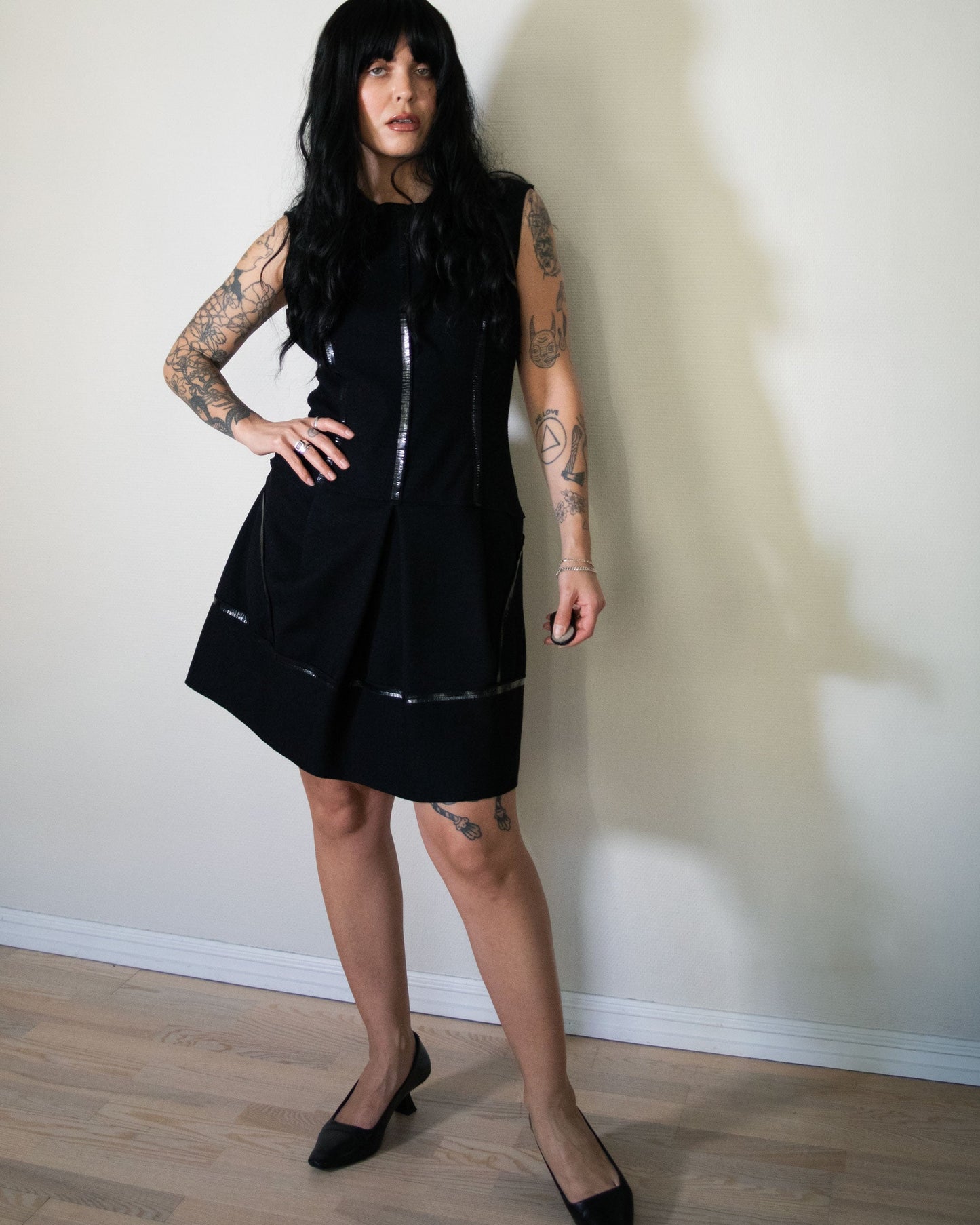 Wool Dress with Seam Tape Detail (M)