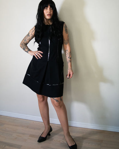 Wool Dress with Seam Tape Detail (M)