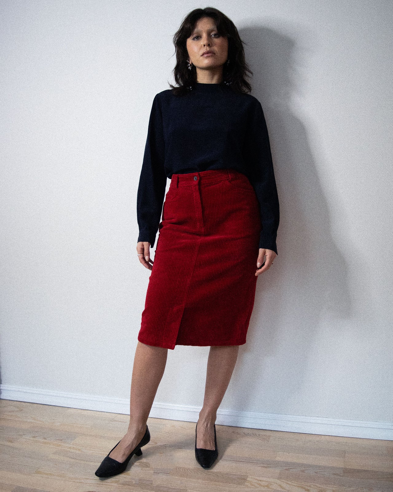 Valentino, Red Cord Skirt (S)