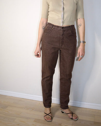 High Waist Taper Jeans (S)