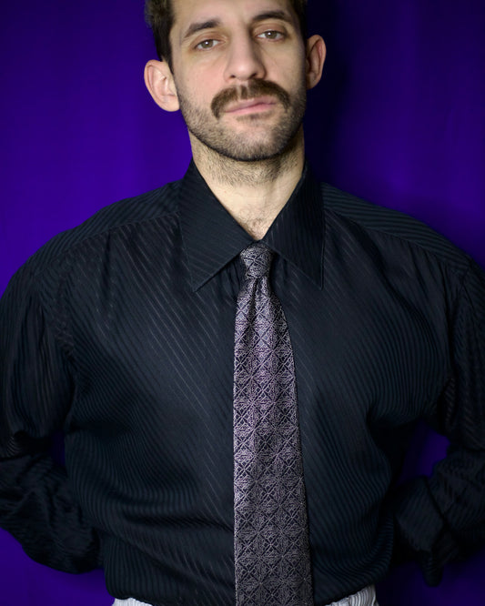 Patterned Silk Necktie