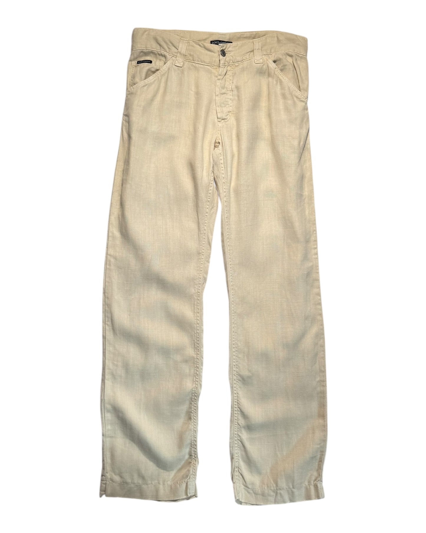 Straight Leg Linen Pants (W34)