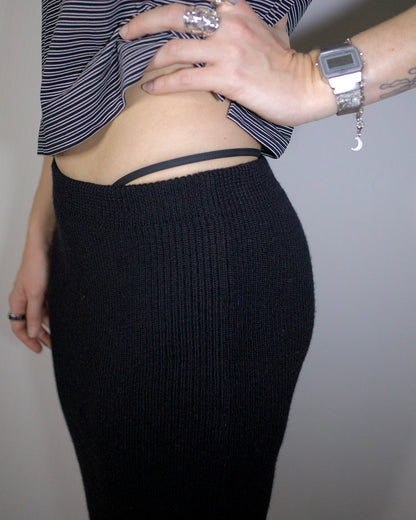 Ribbed Wool Skirt (S)