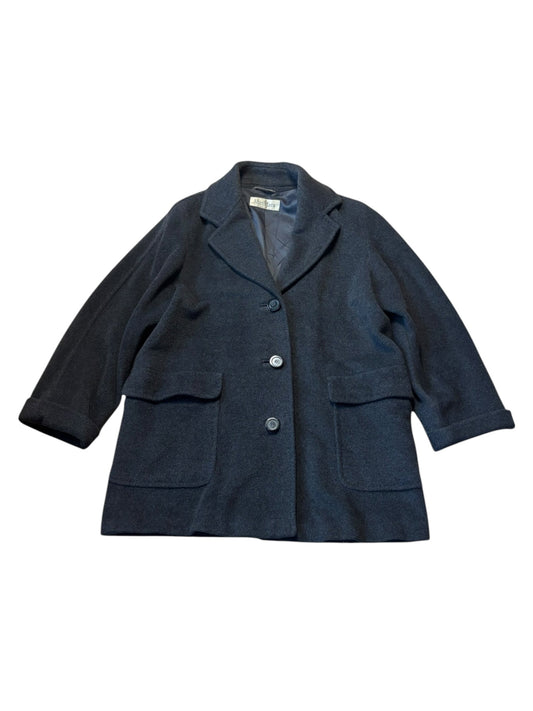 Flat lay of vintage Max Mara short wool jacket with patch pockets