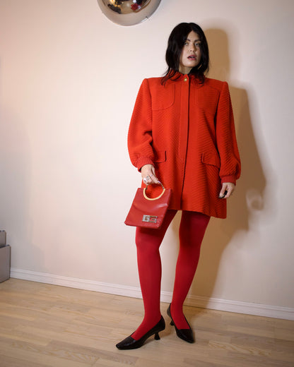 Red A-Line Coat (M)