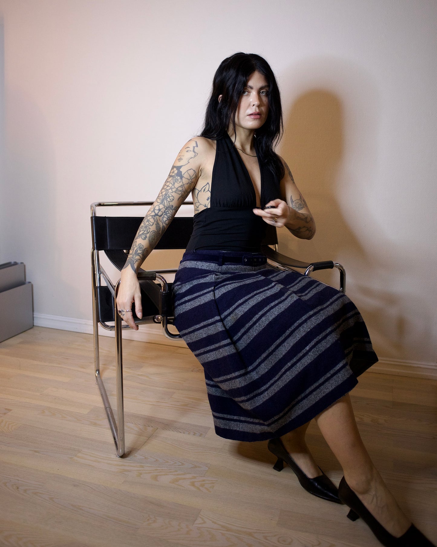 Wool Midi Skirt (M)