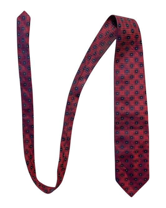 Geometric Silk Necktie