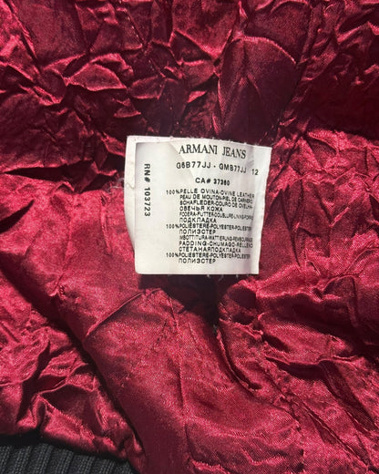 Leather Bomber Jacket (XL)