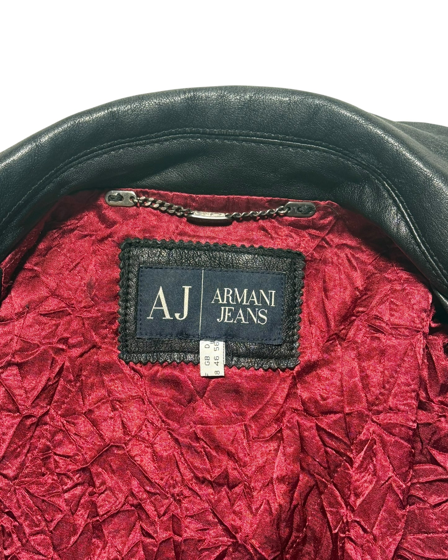 Leather Bomber Jacket (XL)
