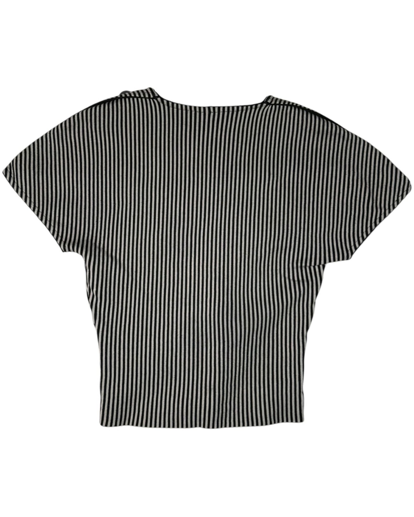 Vintage Fendi striped knit scoop neck top back view