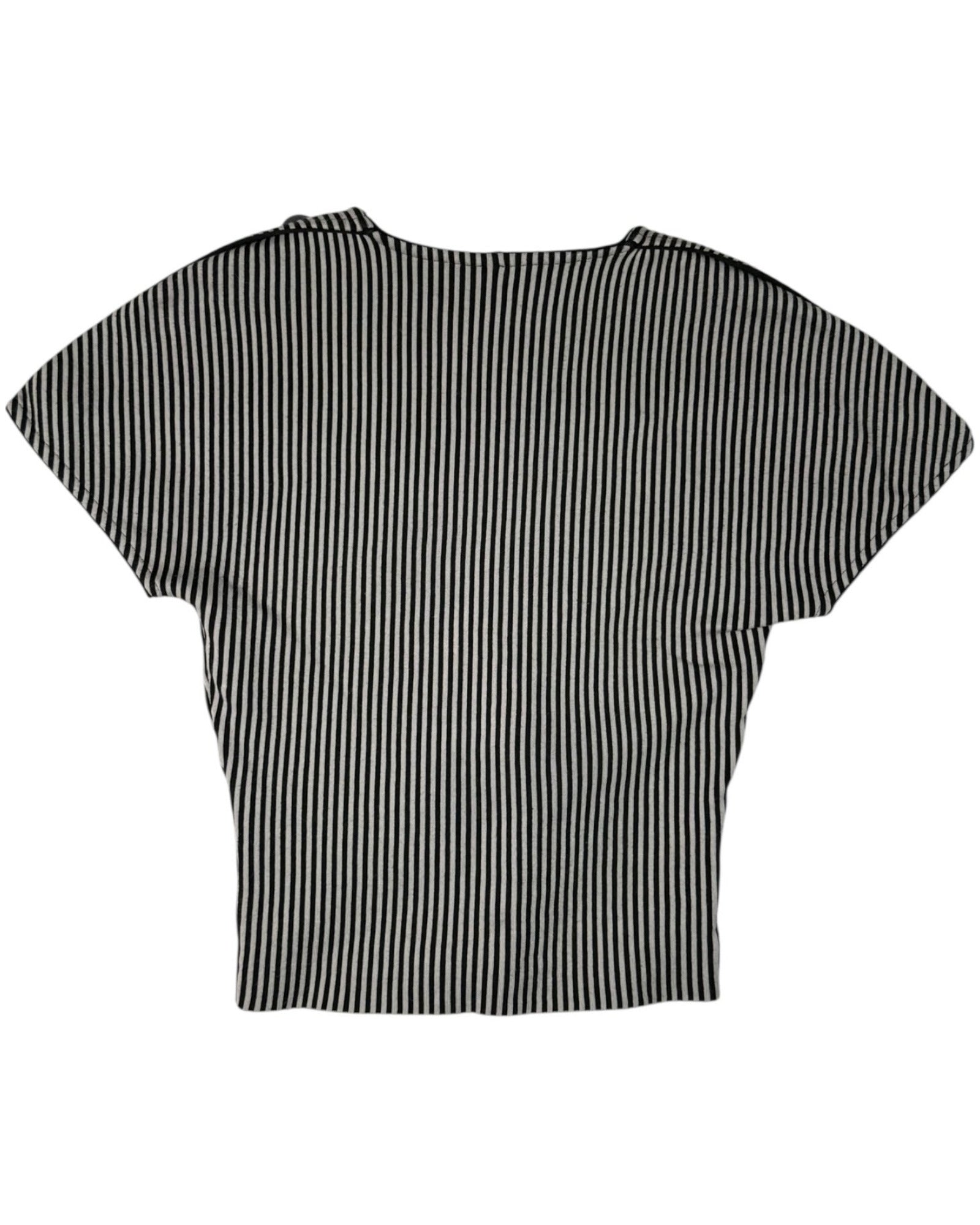 Vintage Fendi striped knit scoop neck top back view