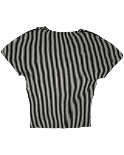 Vintage Fendi striped knit scoop neck top back view