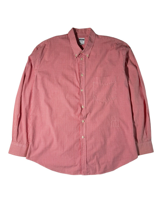 Vintage Moschino Jeans red gingham shirt front