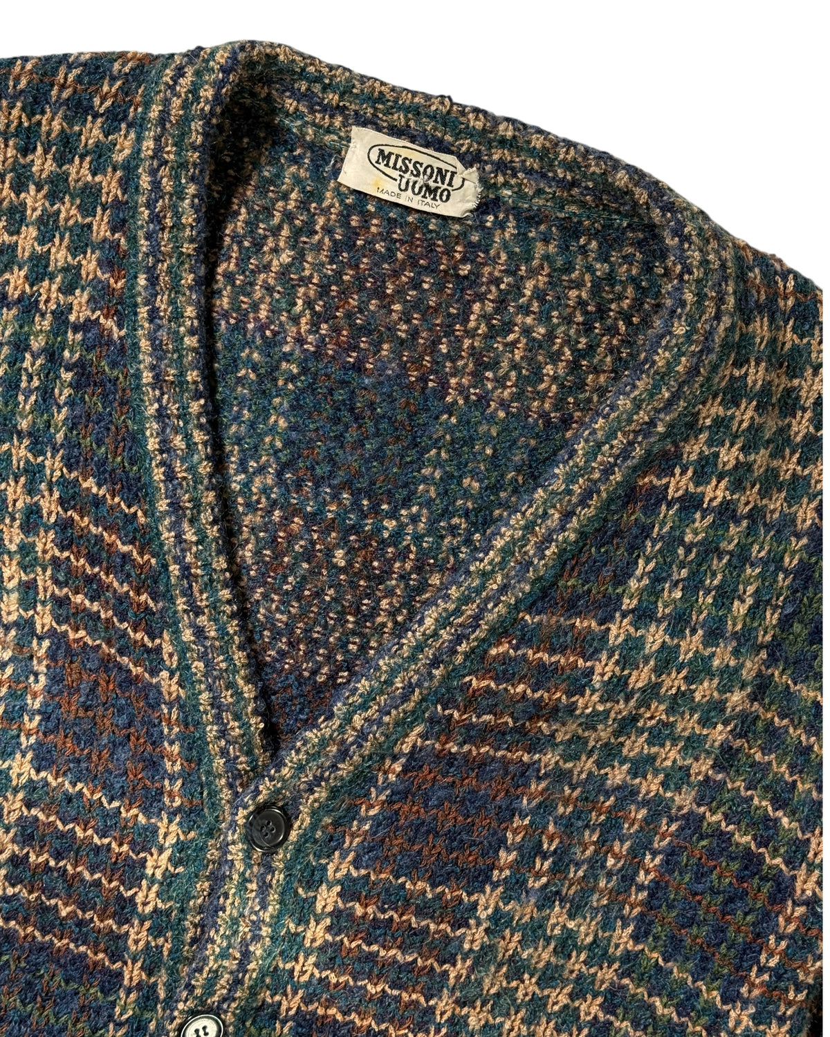Plaid Knit Cardigan (M)