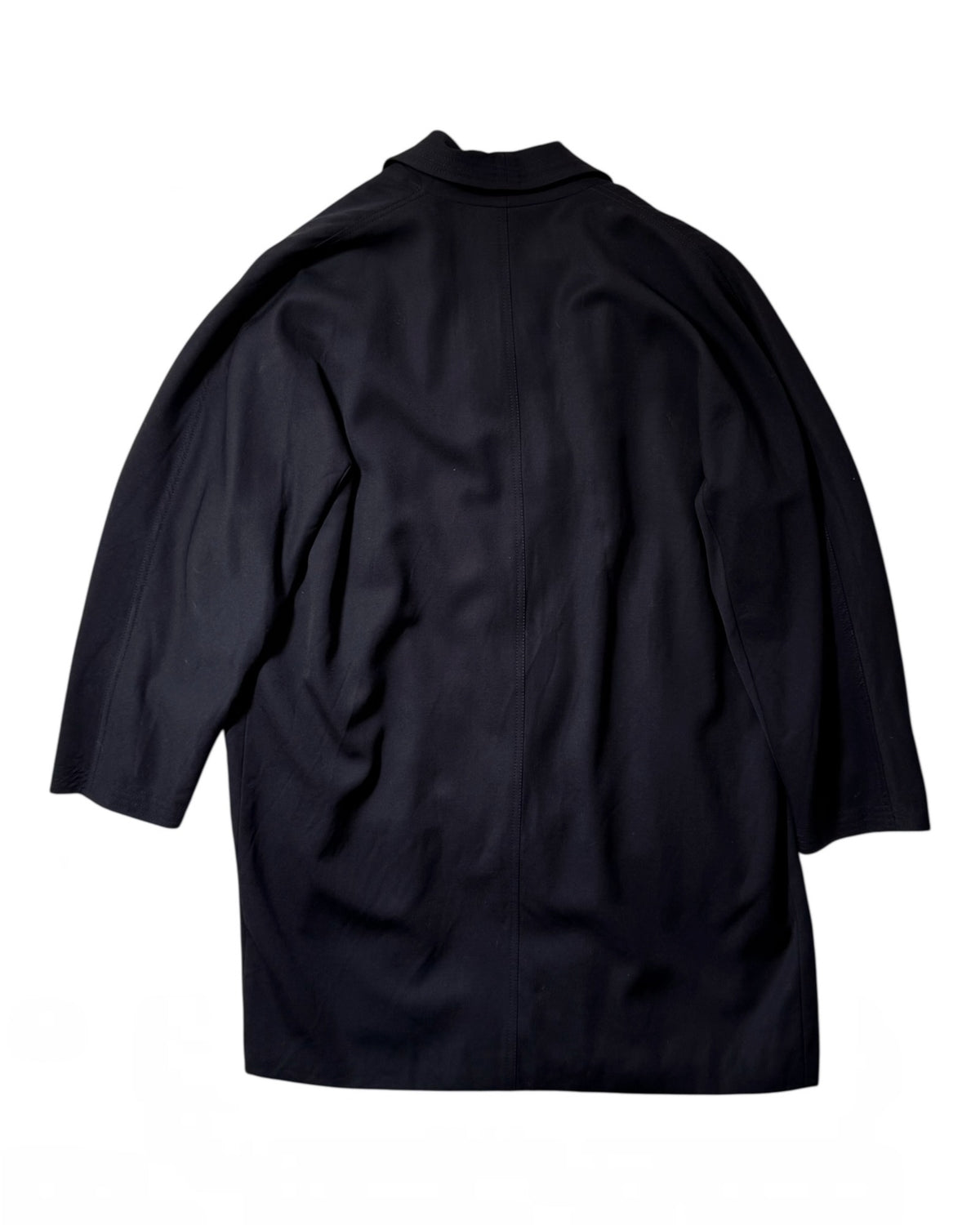 Navy Wool Kimono Jacket (XS)