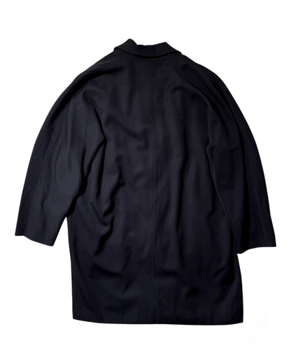 Navy Wool Kimono Jacket (XS)
