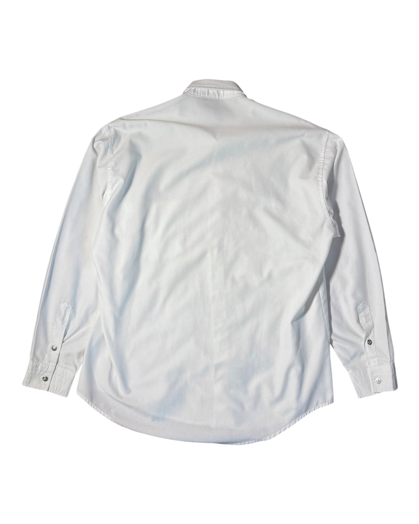 White versace shirt on a white background