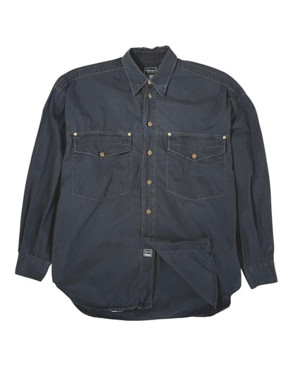 Dark Denim Button Shirt (M)