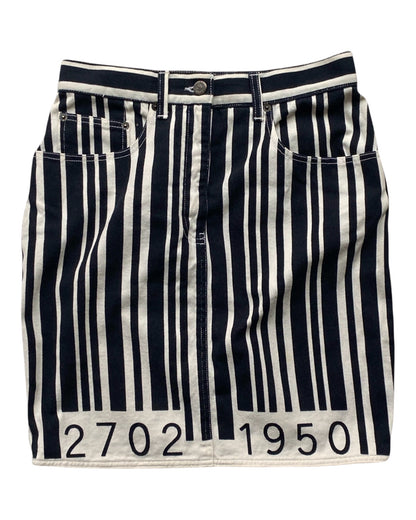 Barcode Denim Skirt (M)