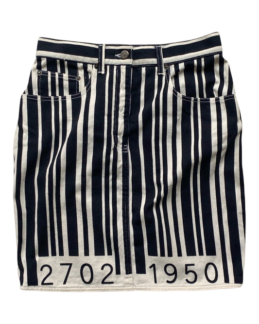Barcode Denim Skirt (M)