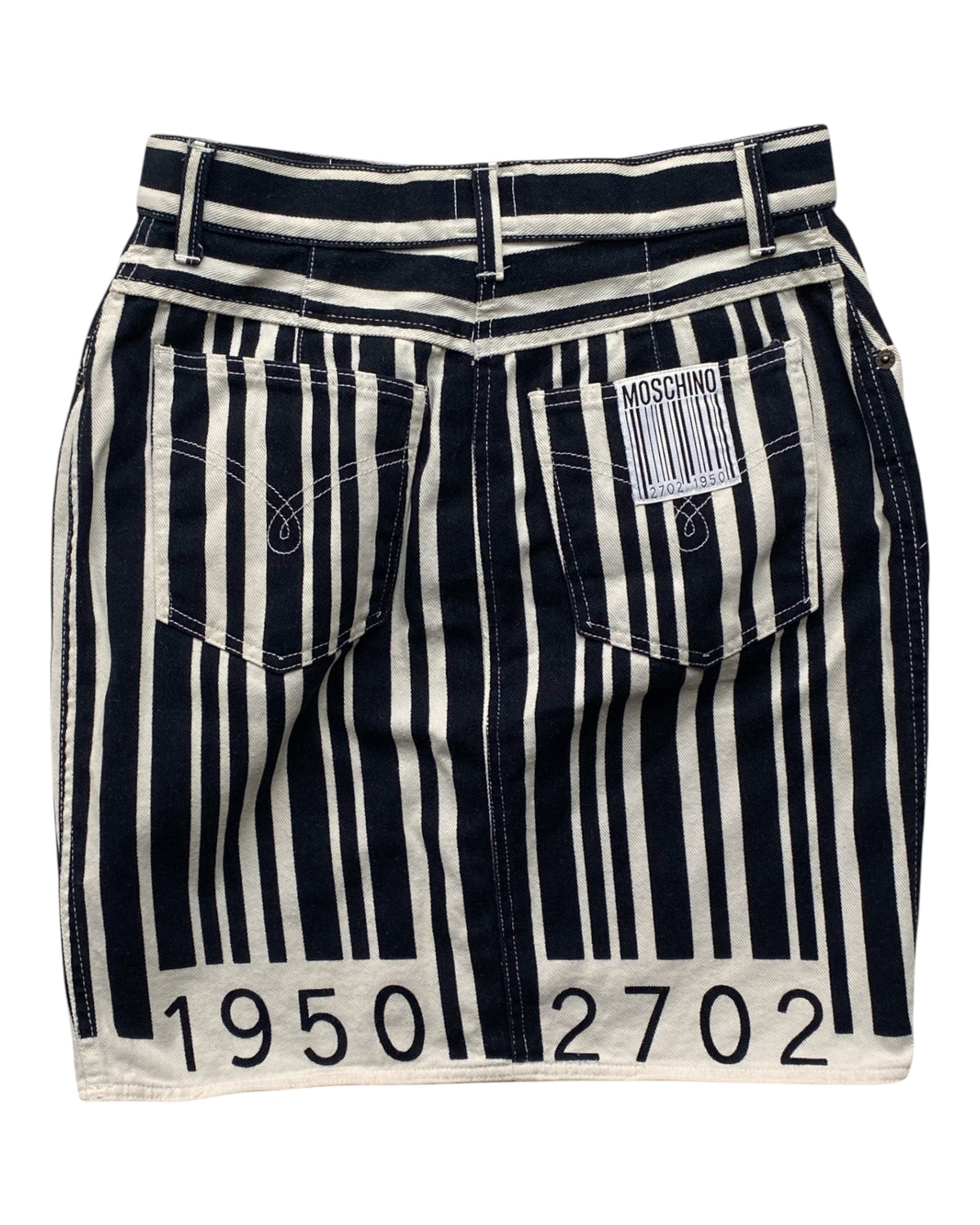 Barcode Denim Skirt (M)