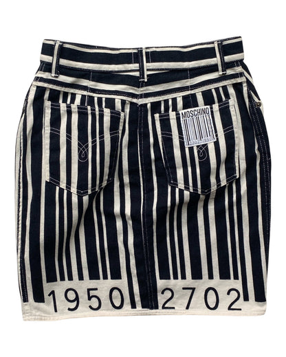 Barcode Denim Skirt (M)