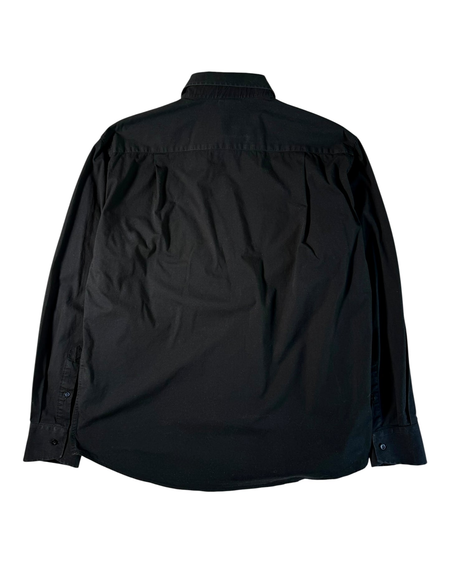 Black shirt on a white background