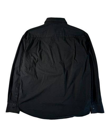 Black shirt on a white background