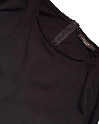 Close-up of a Max Mara dress with a zipper detail on a white background