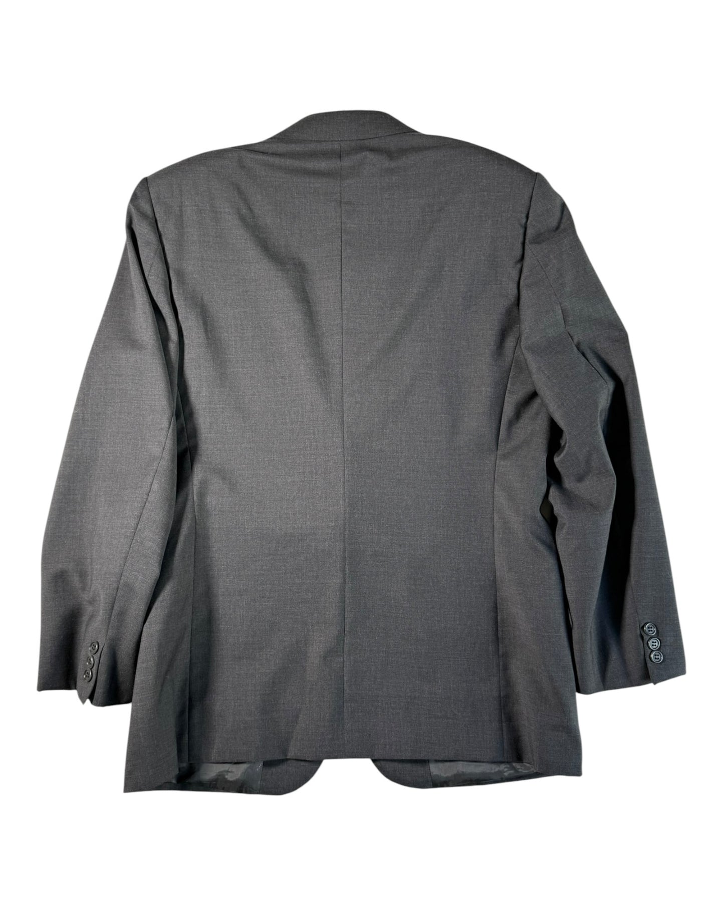 Back view of a Valentino suit jacket on a white background
