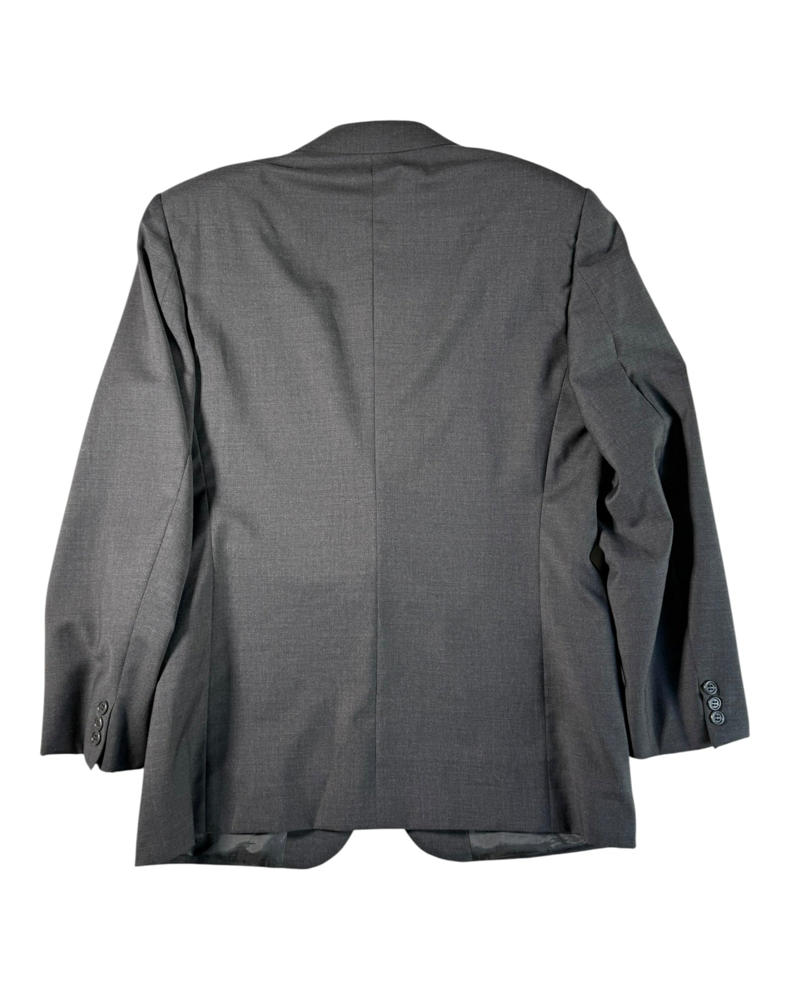 Back view of a Valentino suit jacket on a white background