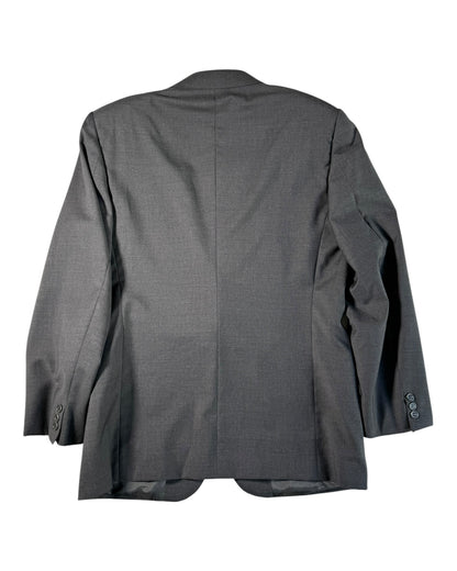 Back view of a Valentino suit jacket on a white background