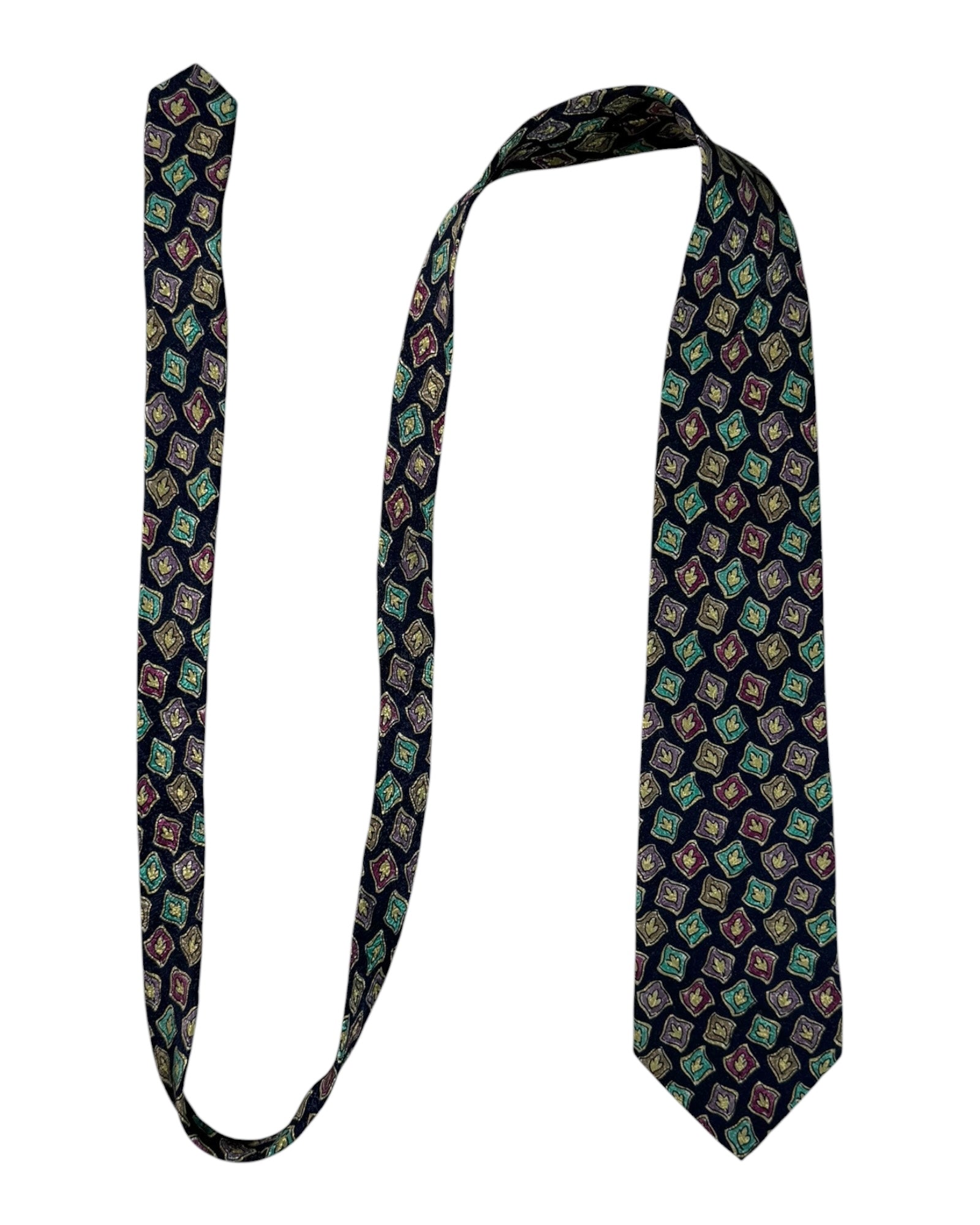 Patterned Missoni tie on a white background