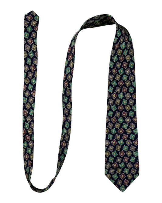 Patterned Missoni tie on a white background