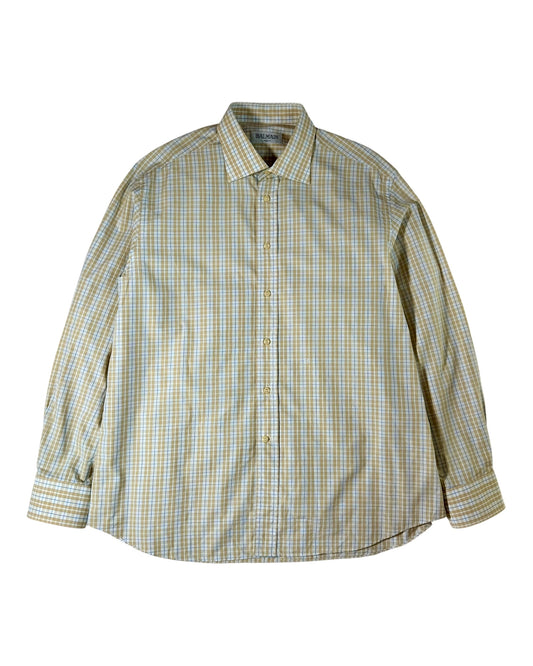 Check Cotton Shirt (XL)