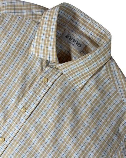 Check Cotton Shirt (XL)