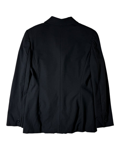 Black Wool Blend Blazer (S)