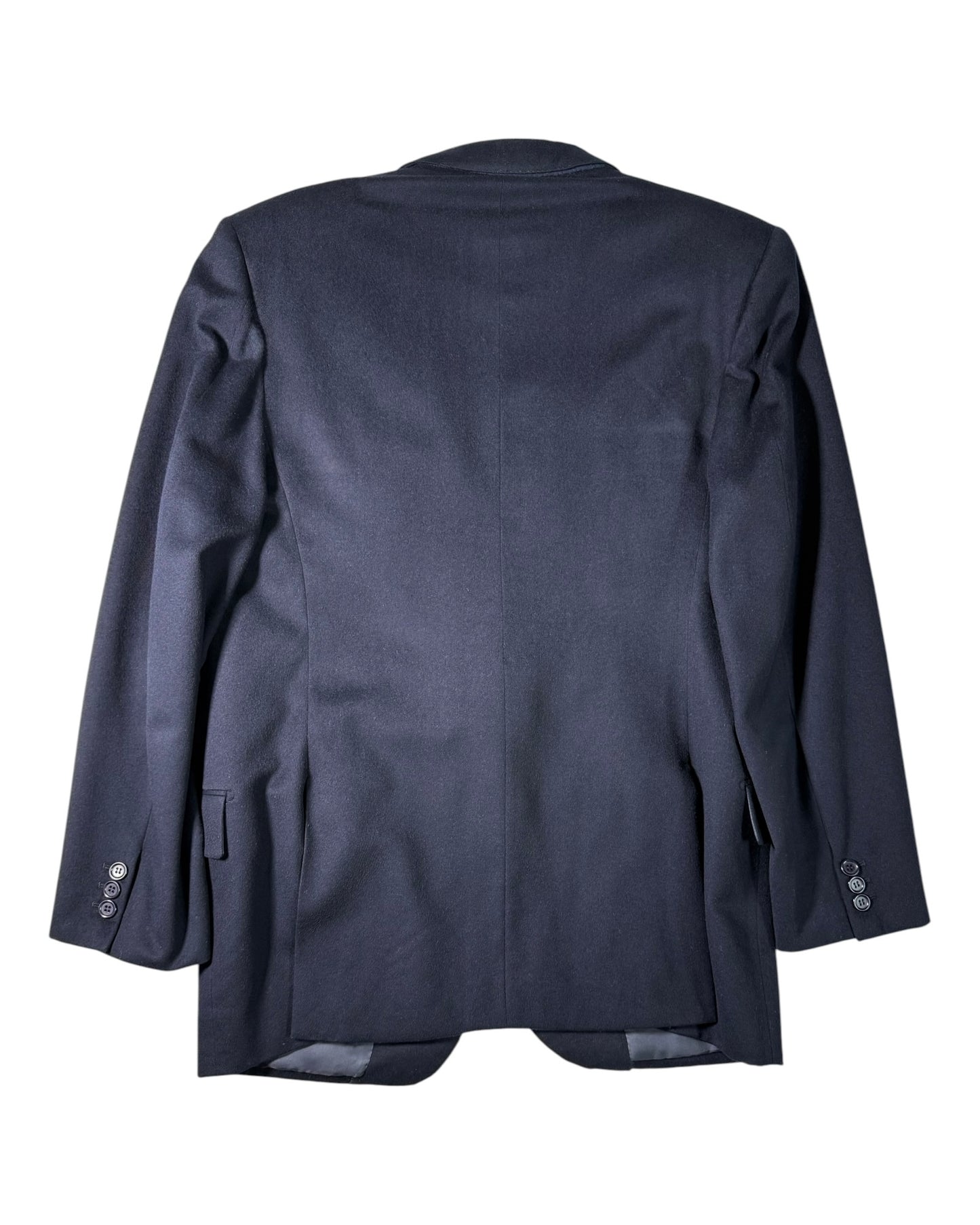 Navy Wool & Cashmere Blazer (M)