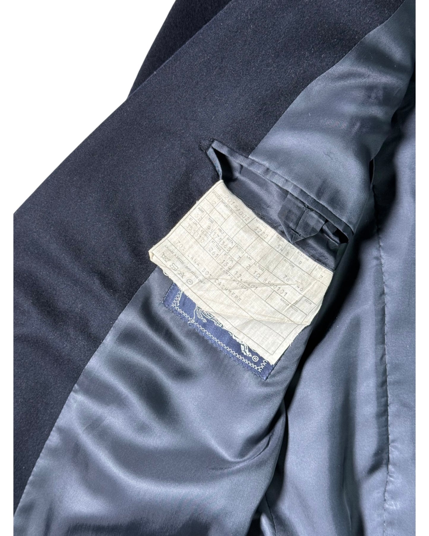 Navy Wool & Cashmere Blazer (M)