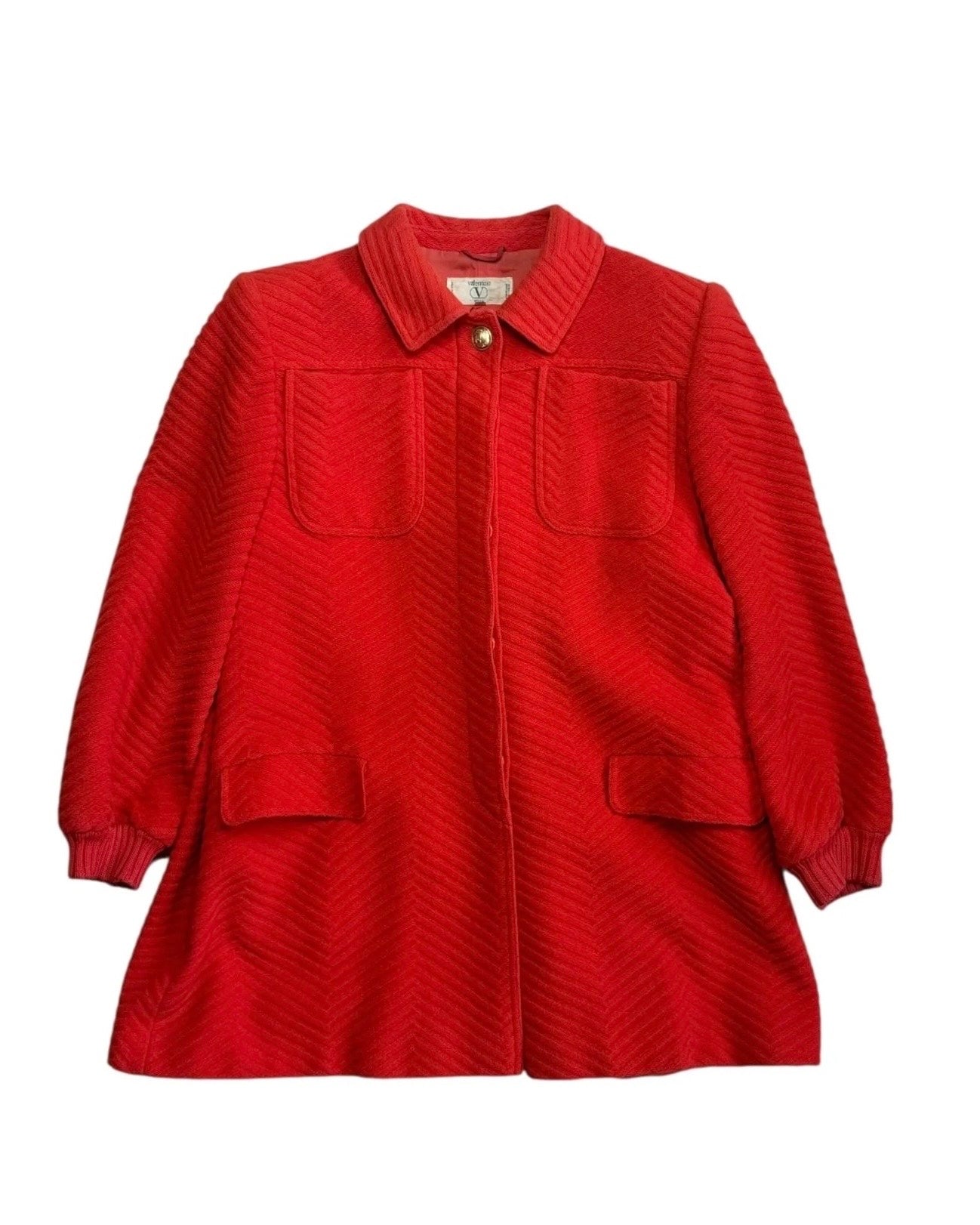 Red A-Line Coat (M)