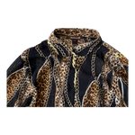 Roberto Cavalli, Chain & Leopard Print Shirt (XXL)