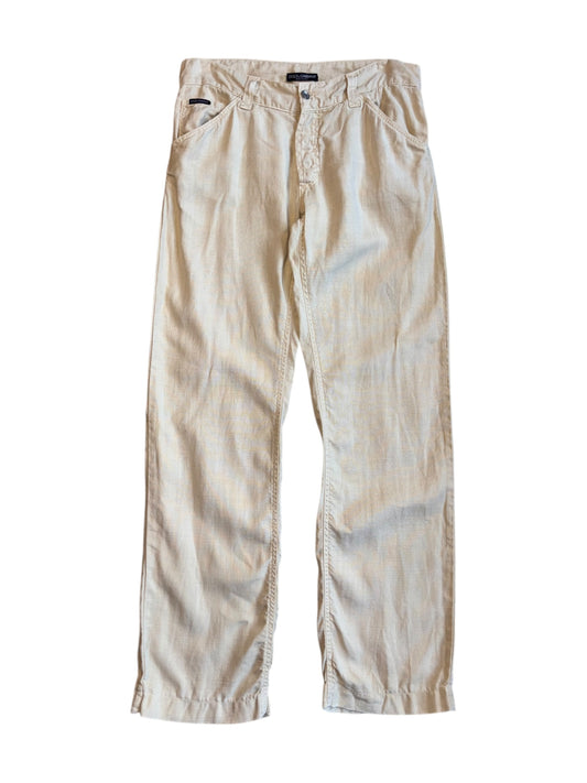 Straight Leg Linen Pants (L)