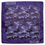 Moschino, Purple Camo Handkerchief