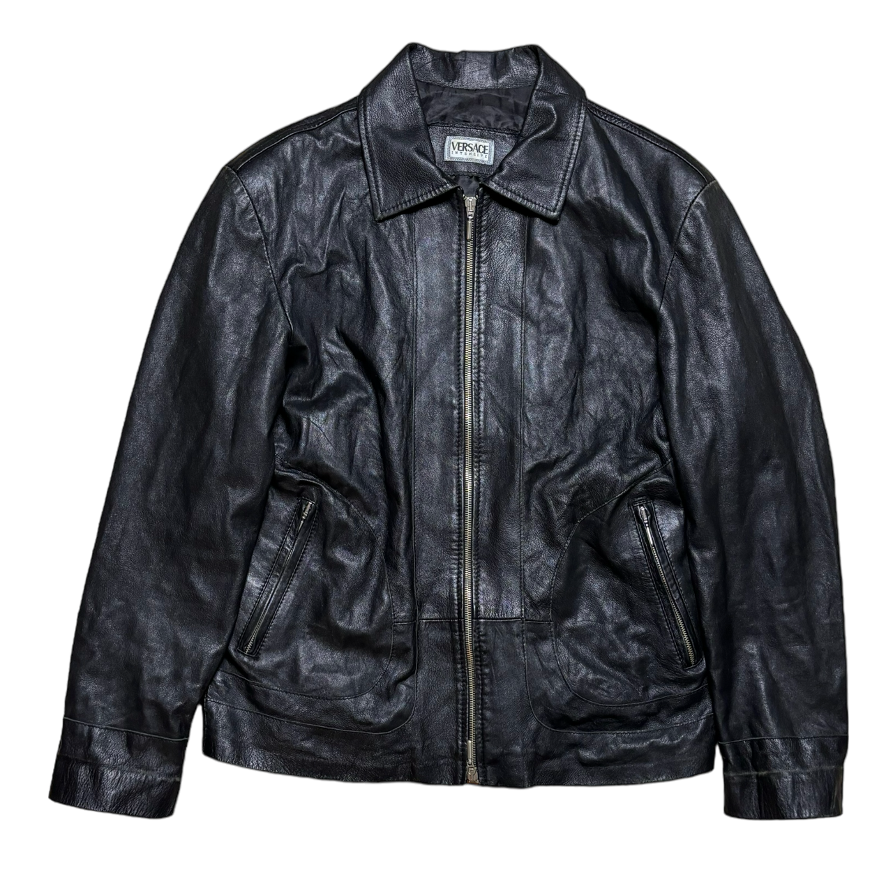 Versace, Leather Jacket (M)