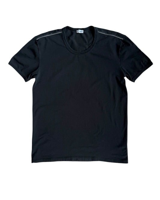 Dolce & Gabbana Y2K slim fit black T-shirt with short sleeves and crew neck