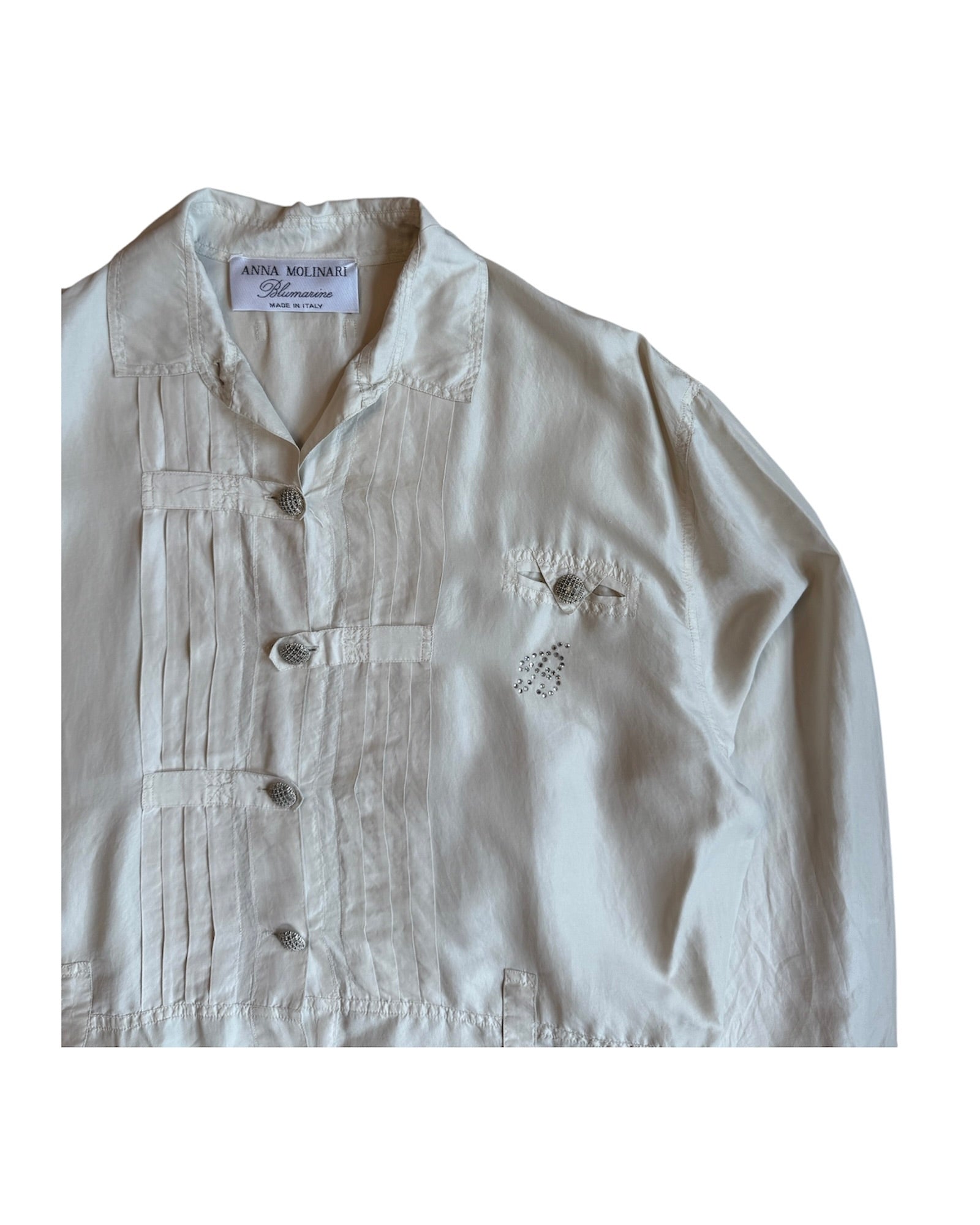 vintage blumarine silk shirt anna molinari