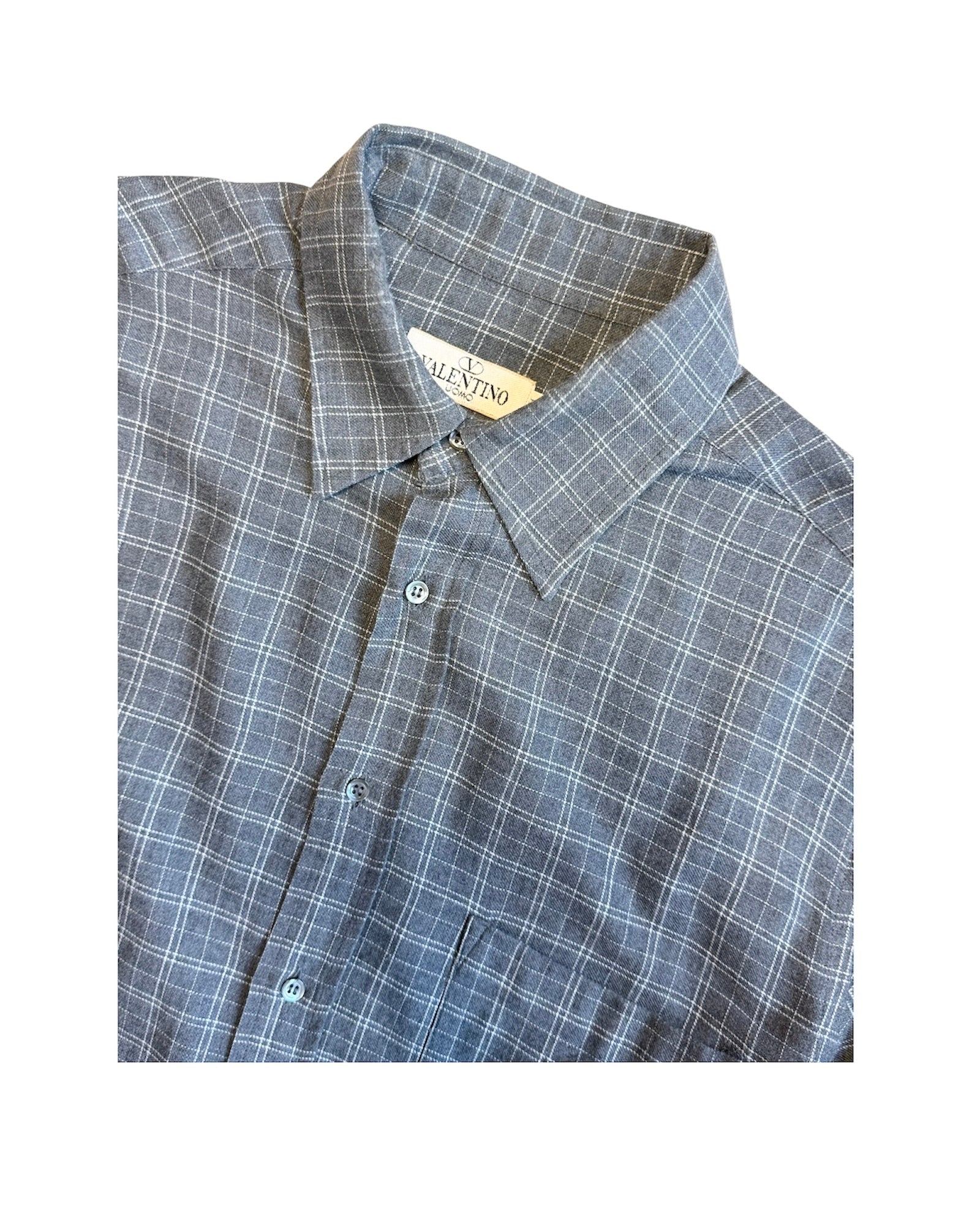 Grey checkered valentino shirt