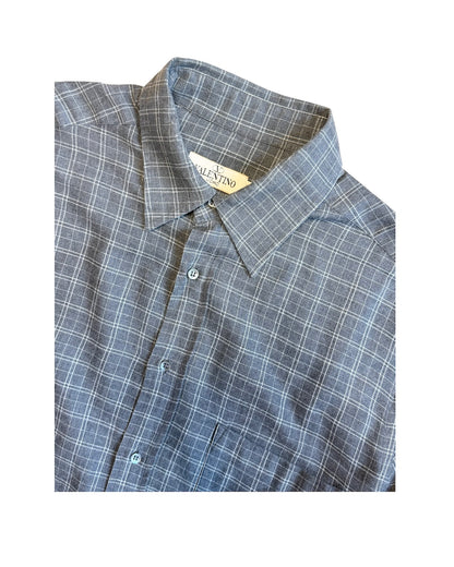 Grey checkered valentino shirt