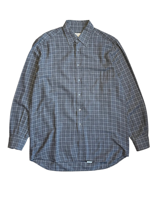 Vintage Valentino check flannel shirt – full front view