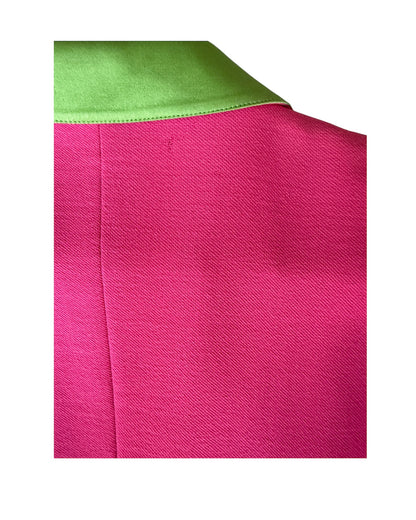 Close-up of the fabric and seam detailing on the Roccobarocco blazer